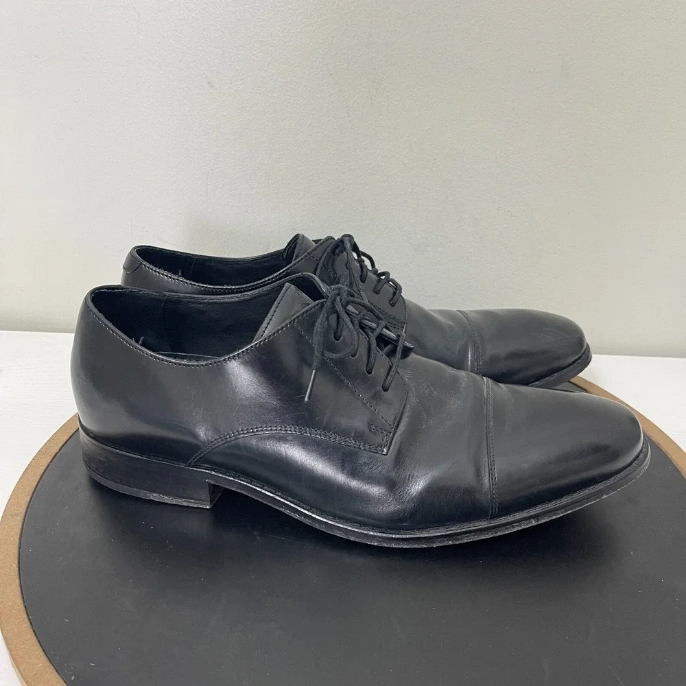 Cole Haan Air Giraldo Men 11 Cap Toe‎ Derby Black Business Casual Professional